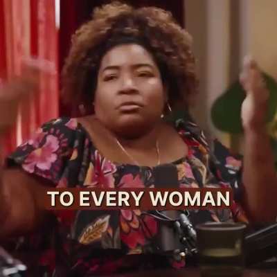 Dulcé Sloan explaining perfectly well why women choose the bear