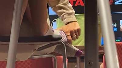 Candid college soles