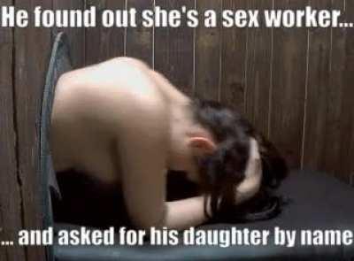 Dad wasn't happy with her choices but still wanted to support her.