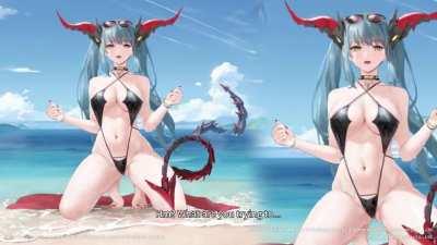 Regensburg swimsuit skin Live2D preview!