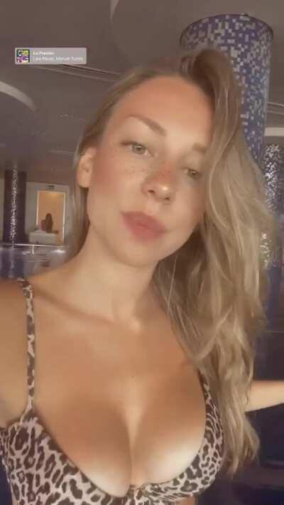 You gotta love Ester Exposito’s big tits