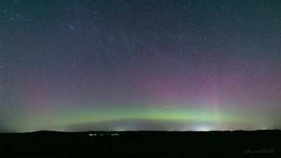 Time-lapse of the beautiful northern lights display in North Germany last night (best part starts at 30 seconds)