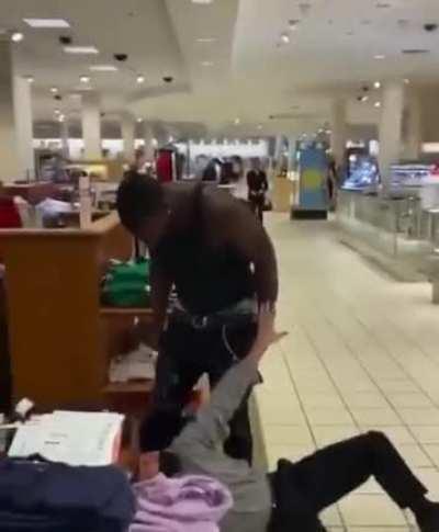 Man gets his brother to record him beating a Macy's employee