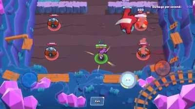 BoneThrower mechanics (thought to be a testing brawler, they have recently tweaked with its stats)