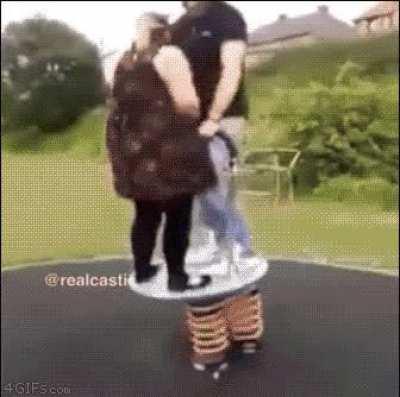 Having fun with the girlfriend on the playground