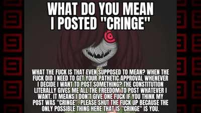 POV: You said to Chara that they just posted cringe