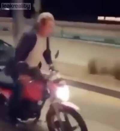 Columbian Dude Tries to Impress Car Load of Cheering Girls