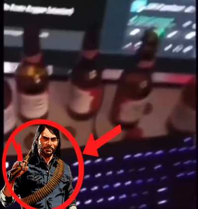 John with his secret beer stash in the shed