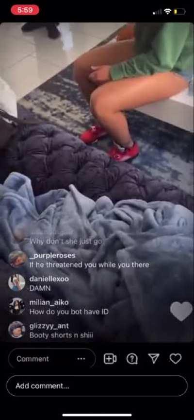 Full live of her being kicked out today