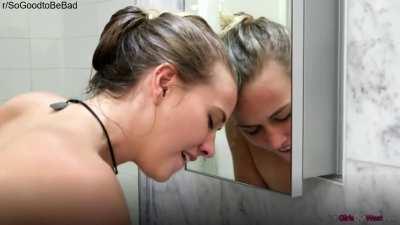 Hanging Onto The Faucet