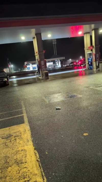 Driver in black truck breaks the ankles of someone road raging 