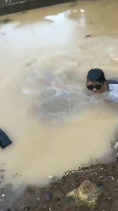WCGW trying to drink juice from a bag