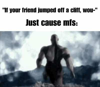 We all have that intrusive thought, don't we?