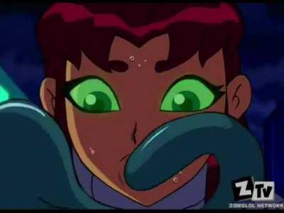 Raven and Starfire fucked by Tentacles #2