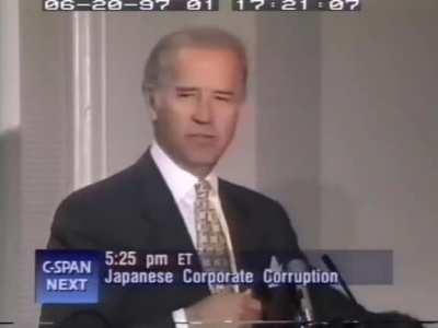 Joe Biden, in 1997, saying that the only thing that could provoke a 