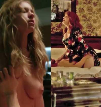 Sydney Sweeney and Christina Hendricks 