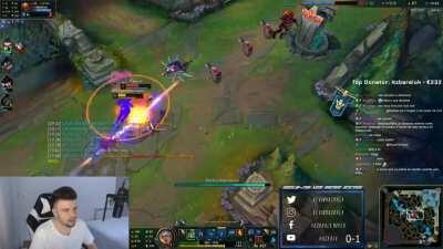 Gragas was teasing me to go in as Akali