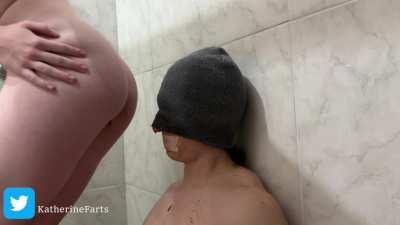 Disgusting shart on his nose