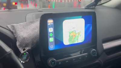 It starts raining but I'm still chill, because I know how big the rain will be.