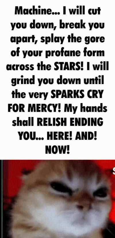 YOU'RE GETTING RUSTY, MACHINE