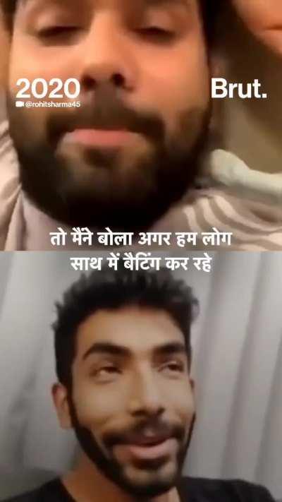 Jasprit Bumrah shares interesting stat that he and Rohit did not bat together in 70 innings which they played