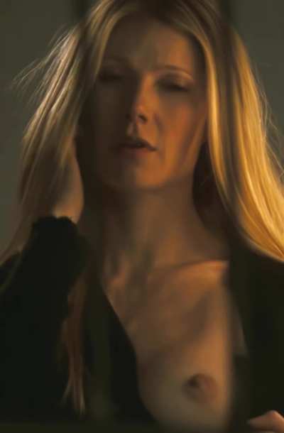 Gwyneth Paltrow showing her goop I mean boob