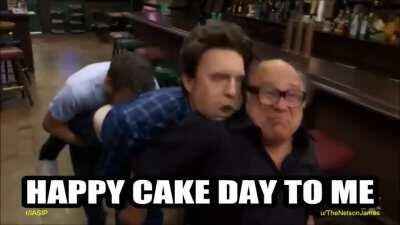After a series of events I'd rather not get into, I came to the realisation that this is the proper ways to celebrate my 1st cake day (All credit to u/TheNelsonJames)