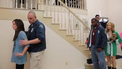 Emma psyching herself up for an emotional scene in Sofia Coppola's The Bling Ring