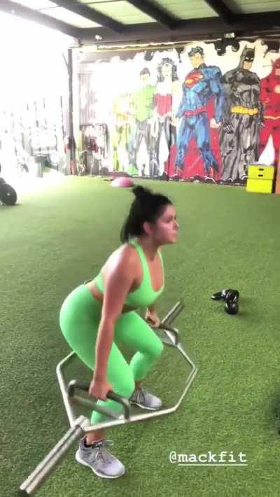 Working out in all green