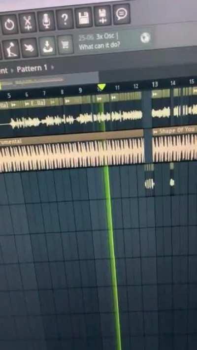 I made of YTP audio of Ed Sheeran's Shape of You