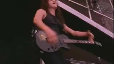 Metallica's performance of Creeping Death in Moscow in 1991, in front of 1.6 million people, days before the collapse of the Soviet Union.