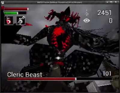 Bloodborne on PS1 by @b0tster