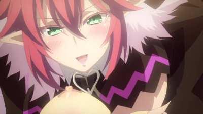 Asmodeus enjoying Maria’s left tit.