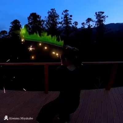 Dude makes and sells fire sword kits if you feel like burning down your house in style