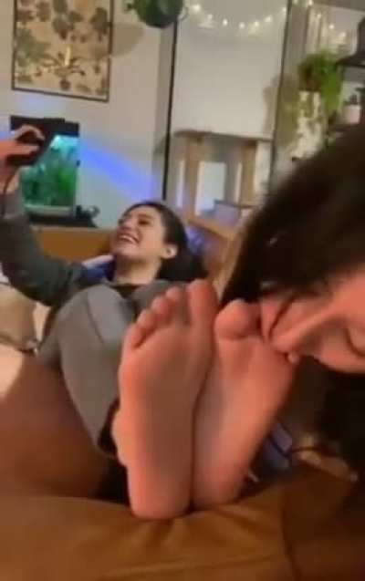 Just talking on the phone like a girl doesn’t have your toes in her mouth