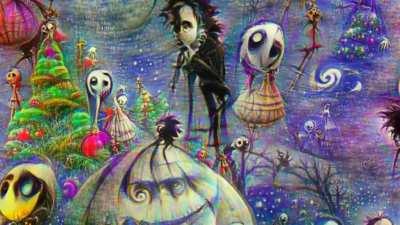 AI-generated Nightmare Before Christmas
