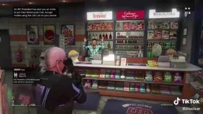 Put the money in the bag... okay simple enough