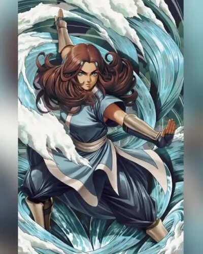 My Avatar the Last Airbender “Elemental Ferocity” 3D Lenticular Artwork ... Hans drawn and self-produced!
