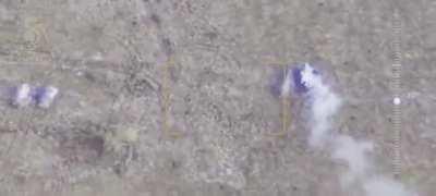 UA Pov, Full video of Ukrainians running over their troops, crashing into a ditch.