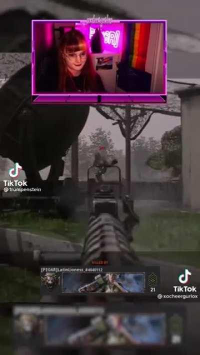 to harass a female streamer