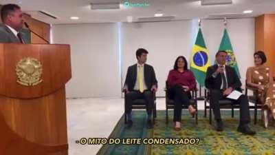 Reação de uma mulher frente a um comentário nojento do marido tosco.