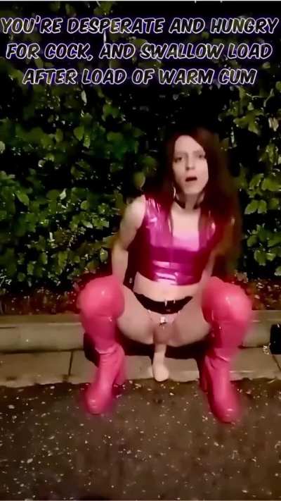 This is where you’ll end up cuck. All that cum you lick from your wife’s pussy, and all those bulls cocks you suck clean, after they’ve fucked your wife will make you realise that you’re really a sissy fuck hole and cum dump for real men.