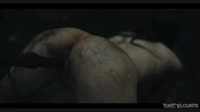 Asian fucked by plant tentacle in doggy 