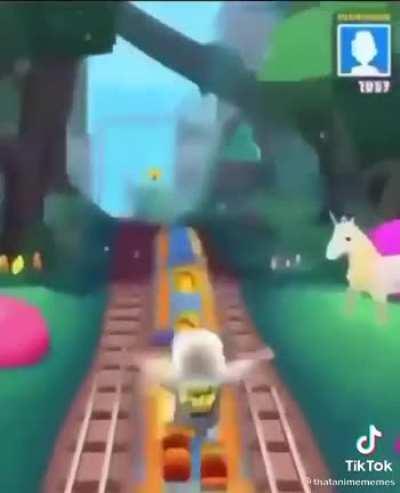 Bruh stop im playing subway surfers lol