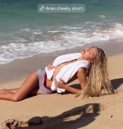 Wearing Aren cheeky shorts - IG June 2025