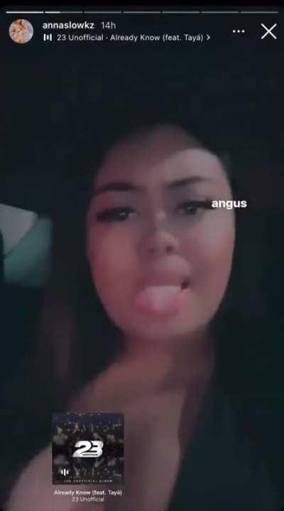 anything on her? 😩