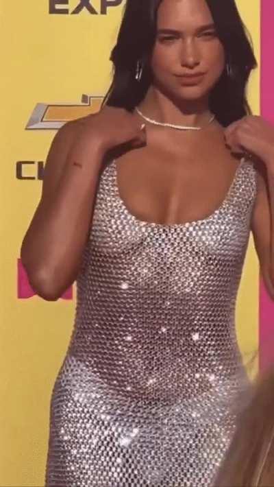 Dua Lipa's tits & ass on display