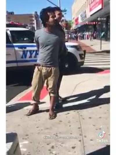 Gestures he got there