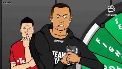 Ronaldo when he saw the World Cup play-off draw