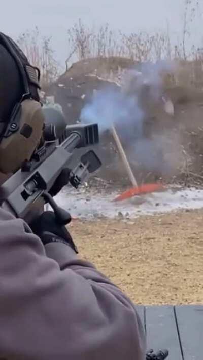 Guy brings the B O O M to the range!